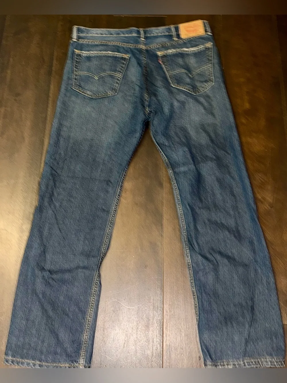 Levi’s 505 Regular Fit Straight Leg Jeans Men’s 38x32 Medium Wash Blue | EUC